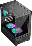 Корпус 1stPlayer Mi2-A-BK-2F7R-1F7 Black без БЖ ( Black ) DS, фото 3