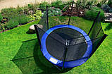 Батут Funfit 846 з зовнішньою сіткою 10 футів 312 см синій, фото 3