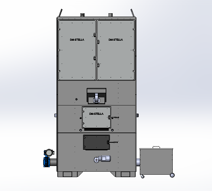 Твердопаливний котел DM-STELLA 1 МВт з системою автоматичної подачі палива та золовидаленням
