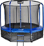 Батут Jumpi Maxy Comfort з внутрішньою сіткою 312 см синій, фото 2