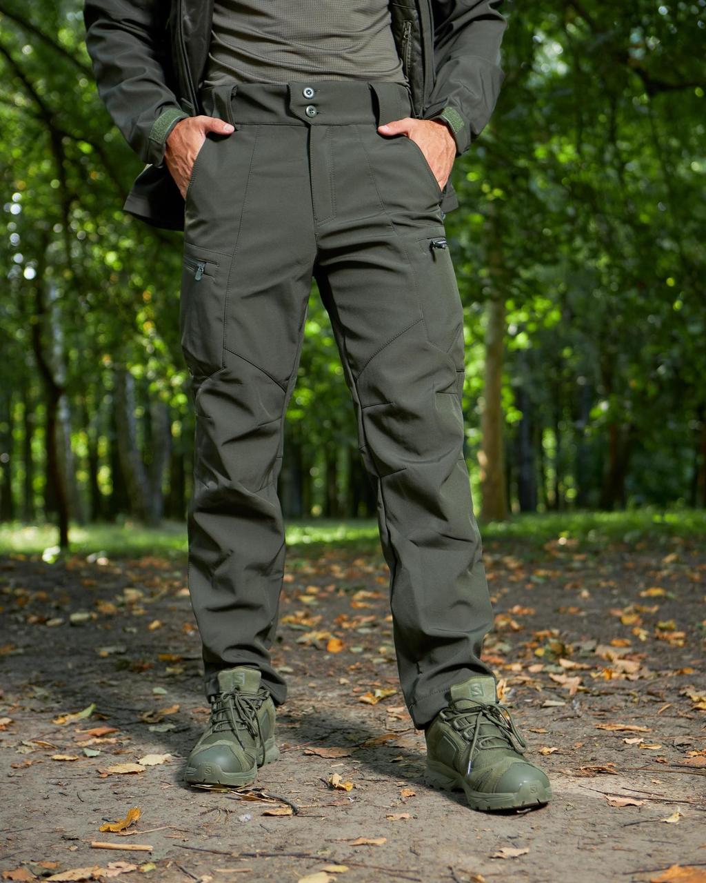 Штани Soft Shell Military олива, фото 1