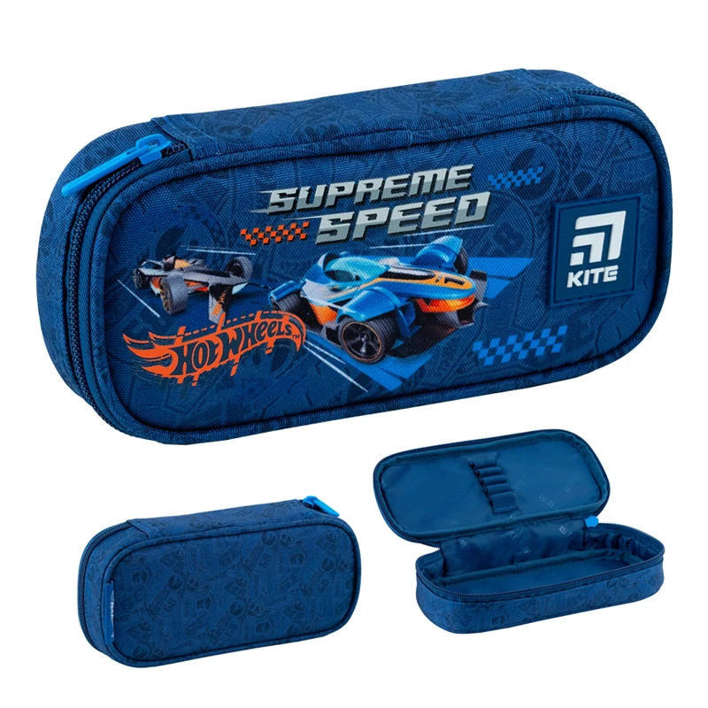 Пенал шкільний Kite Hot Wheels (органайзер на 5 предметів) HW24-662-1