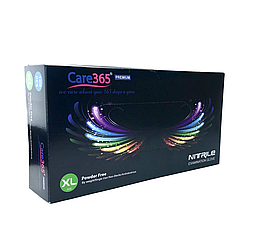 Рукавички нітрилові чорні ХL, (оглядові,нестерильні,неприпудрені) 100шт/уп.