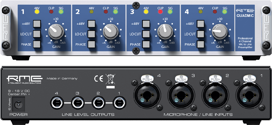 Мікрофонний передпідсилювач RME QuadMic II, фото 3