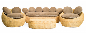 Комплект Cruzo Баскет плетеной мебели из ротанга для террасы