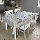 Скатертина лляна Прем'єр, колір: сірий, "Український орнамент", люкс якість (Під замовлення, або стандартний розмір), фото 5