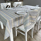 Скатертина лляна Прем'єр, колір: сірий, "Український орнамент", люкс якість (Під замовлення, або стандартний розмір), фото 7