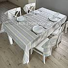 Скатертина лляна Прем'єр, колір: сірий, "Український орнамент", люкс якість (Під замовлення, або стандартний розмір), фото 9