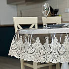 Скатертина силіконова з мереживом Імператор, колір: Шампань (Під замовлення, або стандартний розмір), фото 2