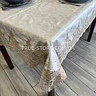 Скатертина оксамитова з мереживом "Імператор" кольору шампань, в розмірах, фото 7