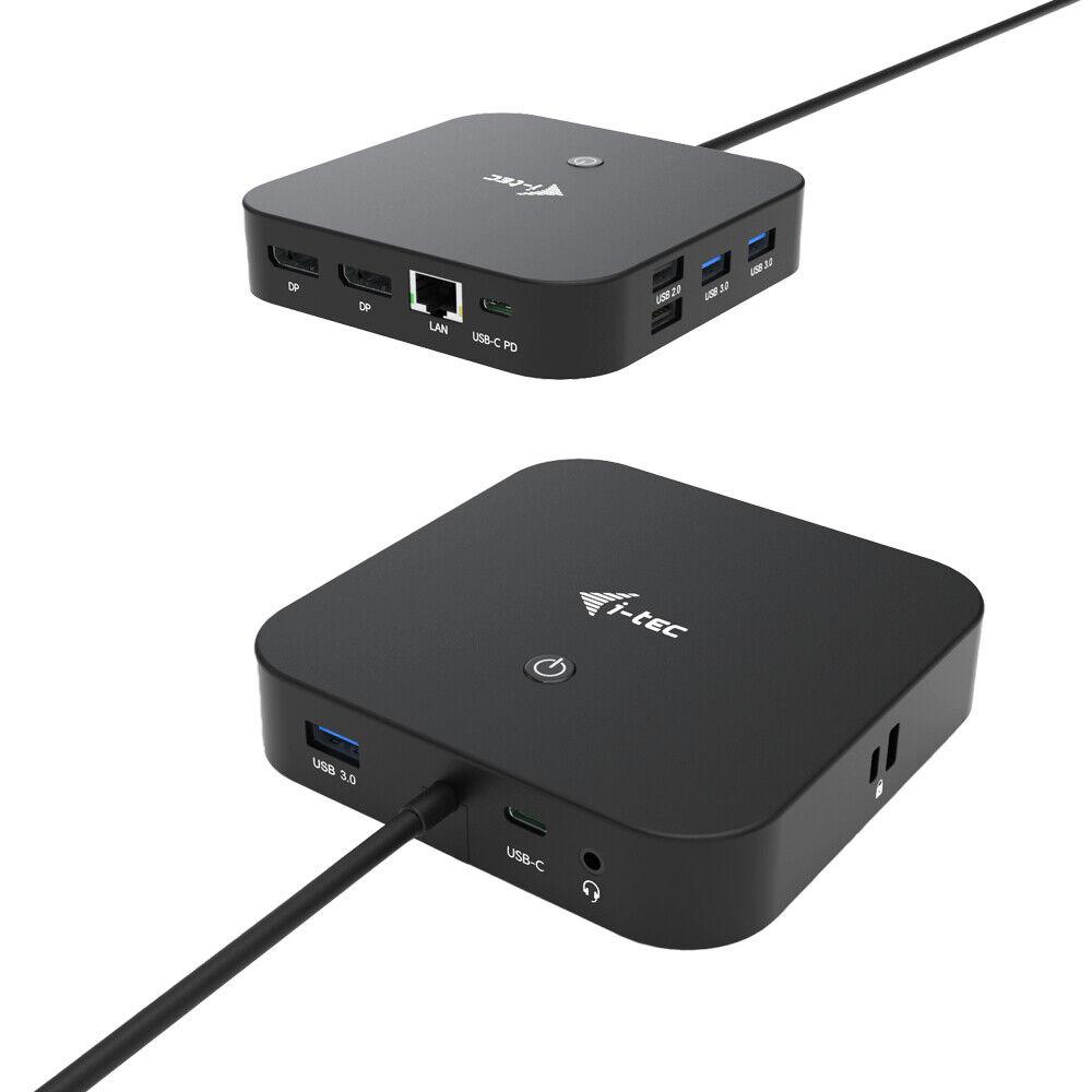Док-станція i-Tec C31DUALDPDOCKPD USB-C Dual Display Docking Station без БЖ чорний бв, фото 1