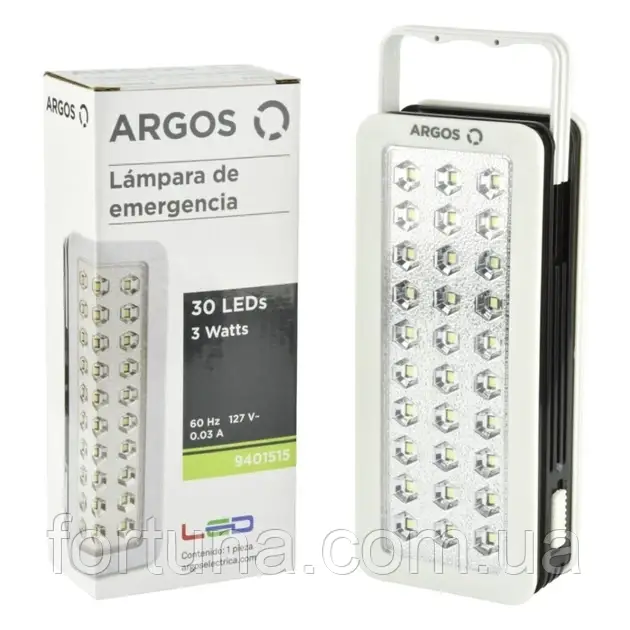 Лампа портативна з тривалим часом роботи на акумуляторі. ARGOS 9401515