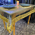 Скатертина силіконова з Бахромою, колір: Золото (Під замовлення), фото 7