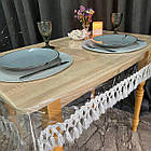 Скатертина силіконова з бахромою, колір: Срібло (Під замовлення), фото 4