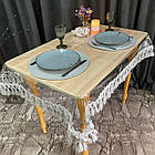 Скатертина силіконова з бахромою, колір: Срібло (Під замовлення), фото 6