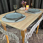 Скатертина силіконова з бахромою, колір: Срібло (Під замовлення), фото 8