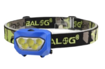 Налобний ліхтарик Police PL-015 5xCOB 3xAAA Blue (7_00737), фото 1