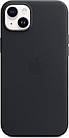 Оригінальний Чохол Apple Leather Case with MagSafe Midnight  для iPhone 14 Plus, фото 4