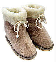 Чуни из овчины женские на подошвой EVA