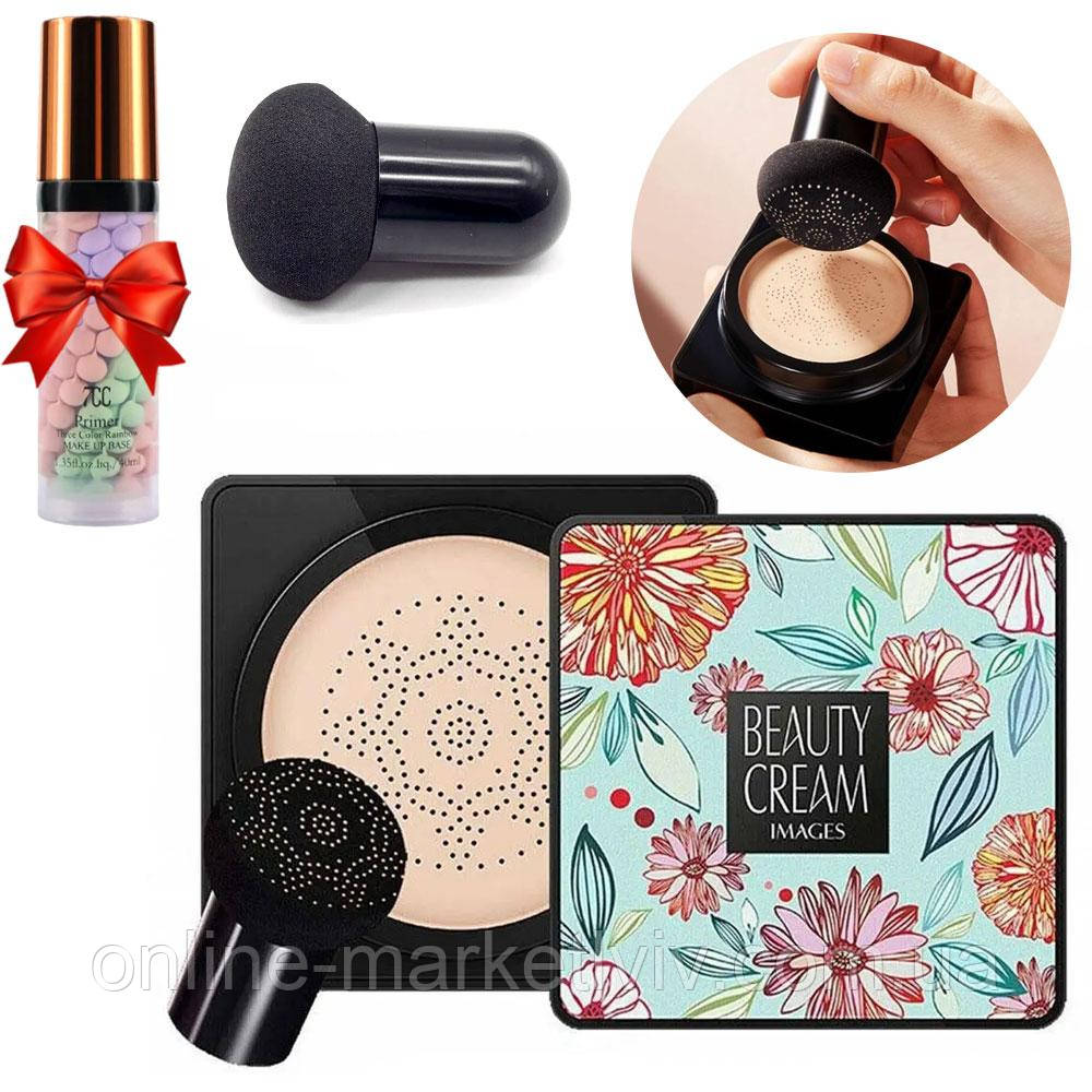Кушон Images Moisture Beauty Cream + Подарунок База під макіяж TUZ / Тональний крем кушон