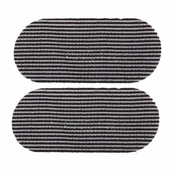 Липучка-фіксатор для волосся SPL, 2 шт чорні (9938BK)