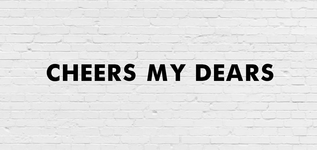Гірлянда фігурна "Cheers my dears" чорний картон