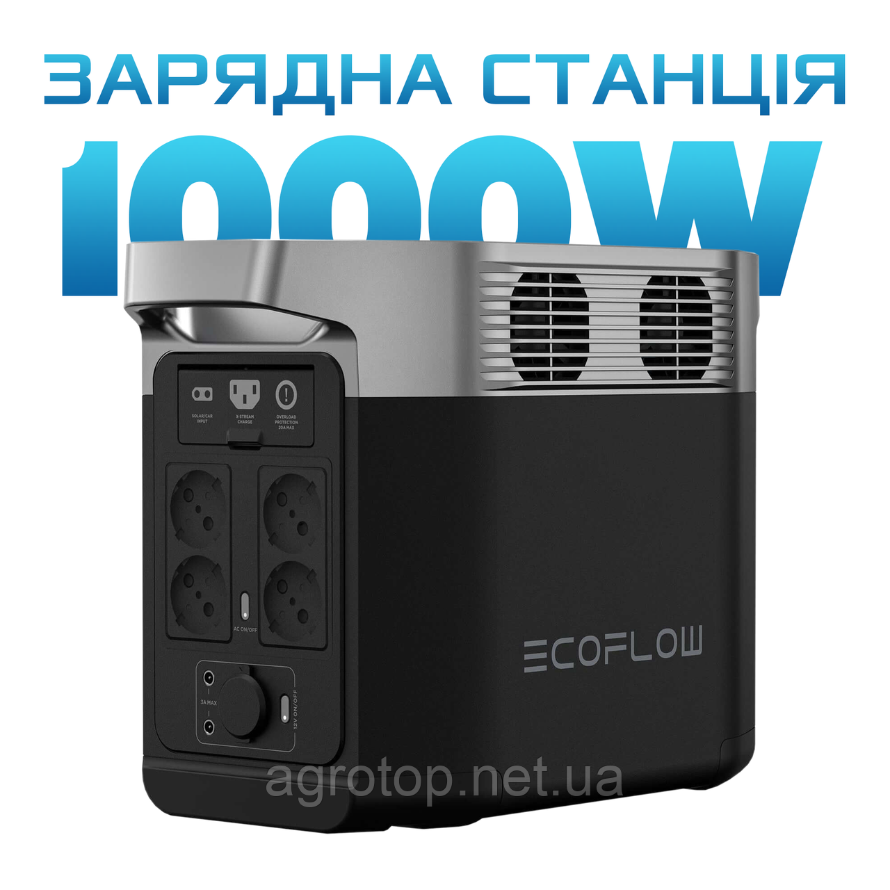 Зарядна станція EcoFlow Delta 2 (EFDELTA1024-EU) (1024 Вт · год / 1800 Вт)