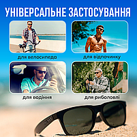 Поляризаційні окуляри сонцезахисні полароїд чоловічі жіночі сонячні KDEAM Navi для риболовлі відпочинку полароід polaroid, фото 5