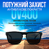 Поляризаційні окуляри сонцезахисні полароїд чоловічі жіночі сонячні KDEAM Navi для риболовлі відпочинку полароід polaroid, фото 3