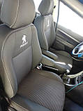 Чохли Peugeot iOn EV 2009- (хетчбек) (задня спинка 1/2 1/2; сидіння цільне; 4 підголівники), фото 3