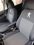 Чохли Peugeot iOn EV 2009- (хетчбек) (задня спинка 1/2 1/2; сидіння цільне; 4 підголівники), фото 5