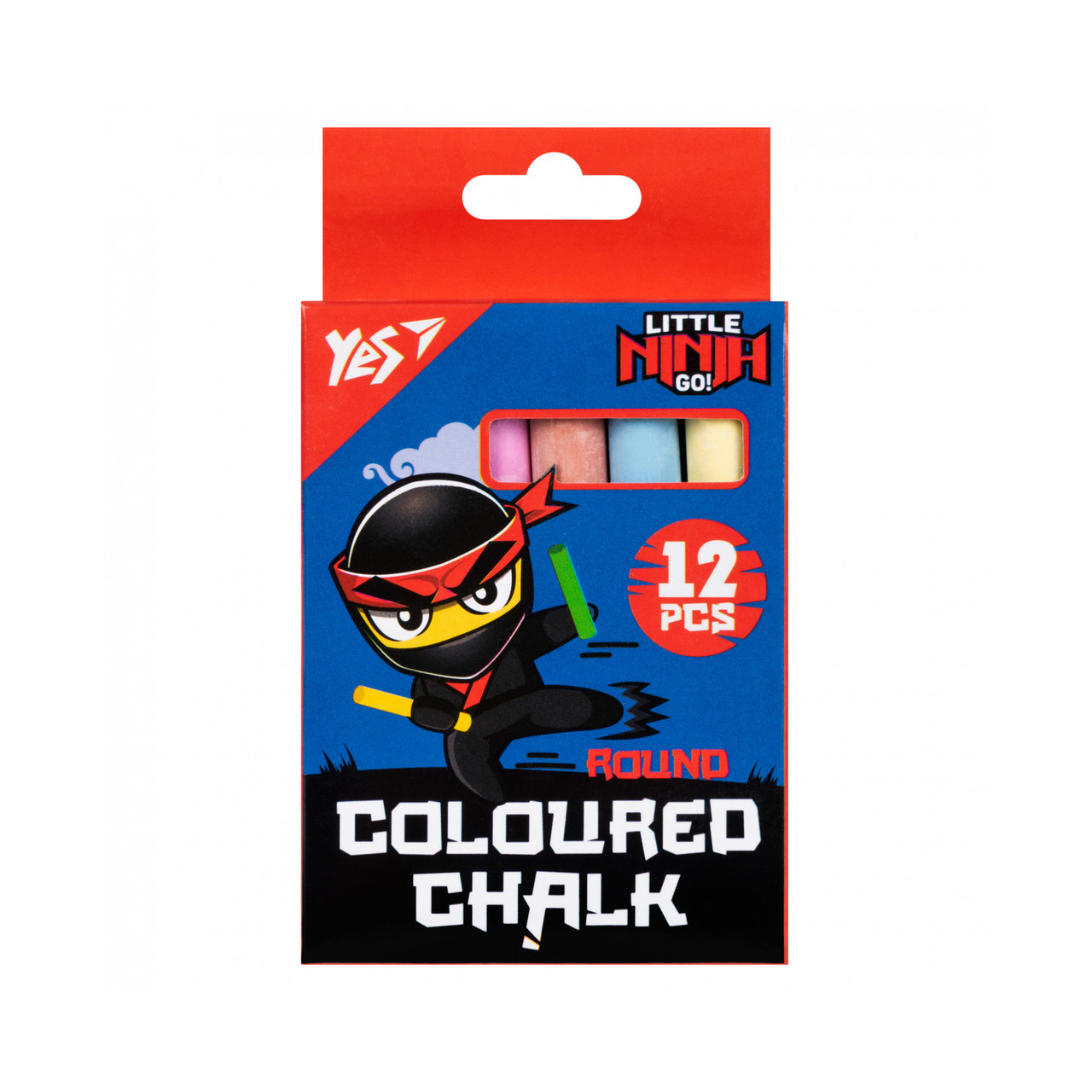Крейда кольор. "Yes" No400518 12шт круг. Ninja(24)(144)