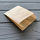 Пакет саше бурий 140х100х35мм (жиростійкий) 233Ф, фото 2