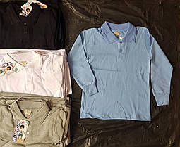 Опт Футболка Polo лакоста довгий рукав підліткова, р. 6-10, колір уточнюйте при замовленні