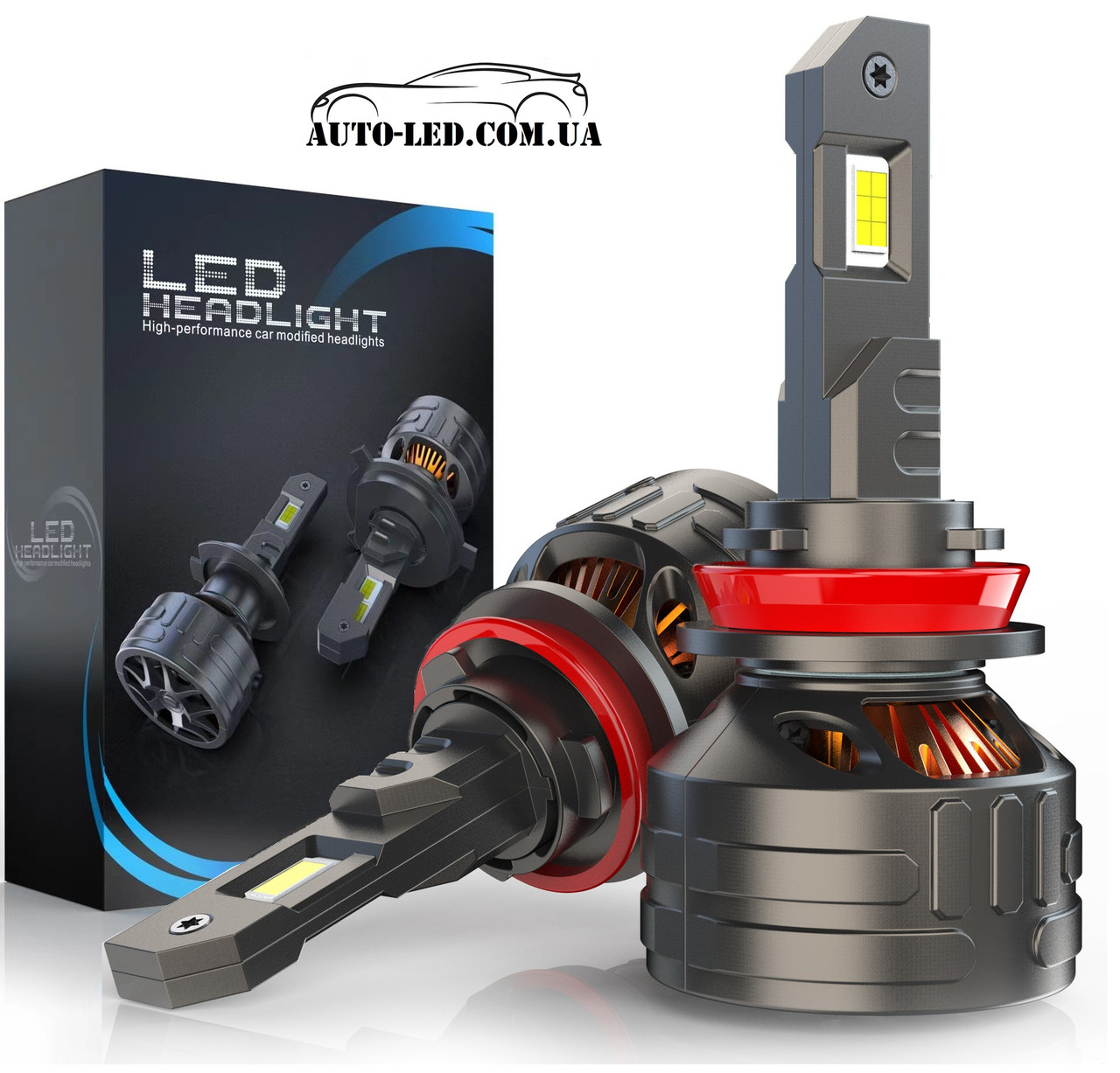 H11 HEADLIGHT LED 60W Canbus 12 В Комплект 2шт (1 рік гарантії!)