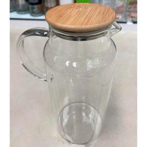 Графін скляний з бамбуковою кришкою 2.0л Stenson, R92799
