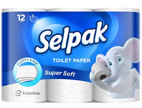 Туалетний папір Selpak тришаровий 12 шт.