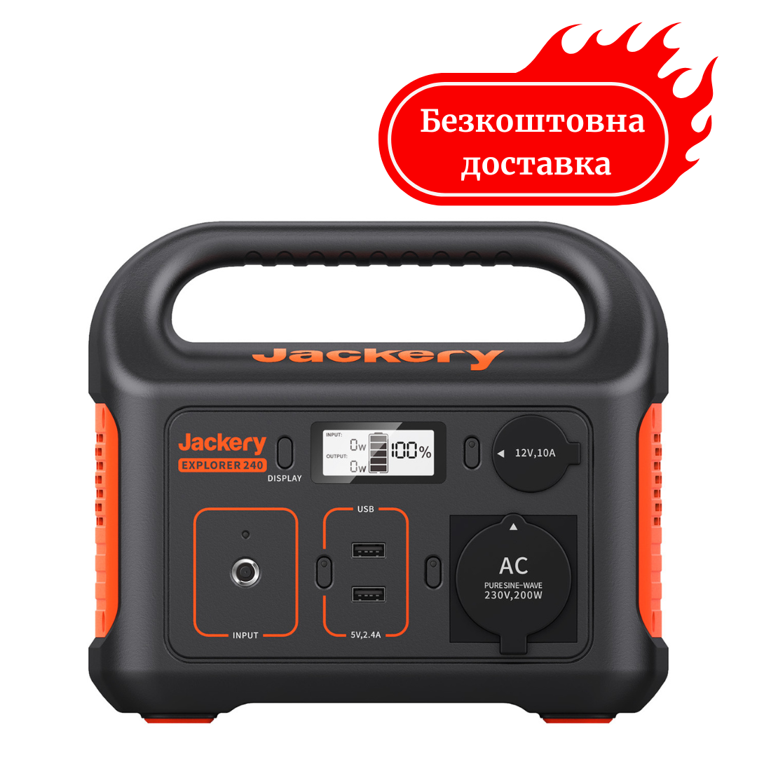 Портативна електростанція 240 Вт/год Jackery Explorer 240 Медапаратура