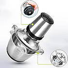 Блендер подрібнювач 3 л, 250 Вт, Kitchen Expert / Кухонний подрібнювач з металевою чашею, фото 3