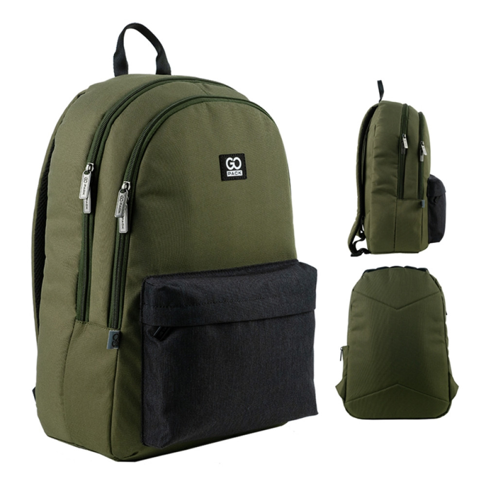 Рюкзак шкільний для підлітка GoPack Education Teens (зростання від 145 до 175 см) 140L-3 Хакі