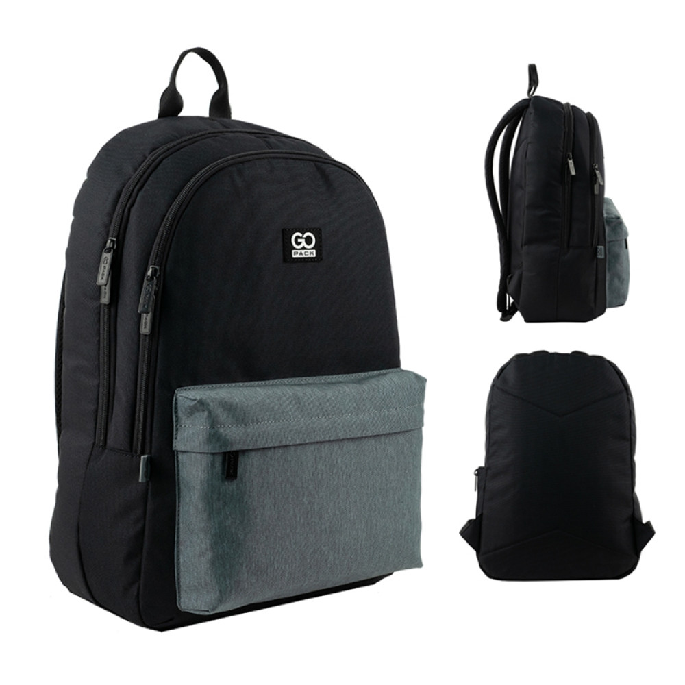 Шкільний рюкзак GoPack Education Teens (на 13-17+ років, зростом від 145 до 175 см) 140L-4 Сірий