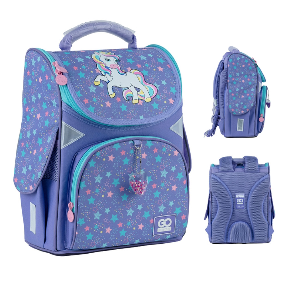 Рюкзак шкільний каркасний GoPack Education (ортопедичний, зріст від 115 до 130 см) 5001S-1 Sweet Unicorn