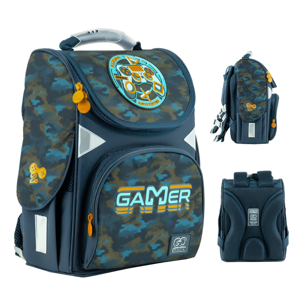 Рюкзак шкільний каркасний GoPack Education (ортопедичний, зріст від 115 до 130 см) 5001S-8 Gaming Mode