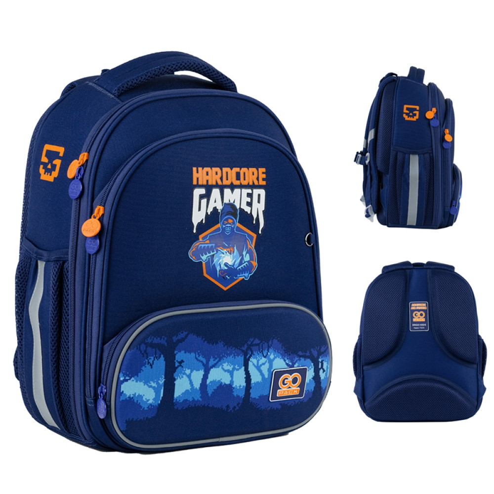 Рюкзак шкільний каркасний GoPack Education (ортопедичний, зріст 130 – 145 см) 597M-5 Game On