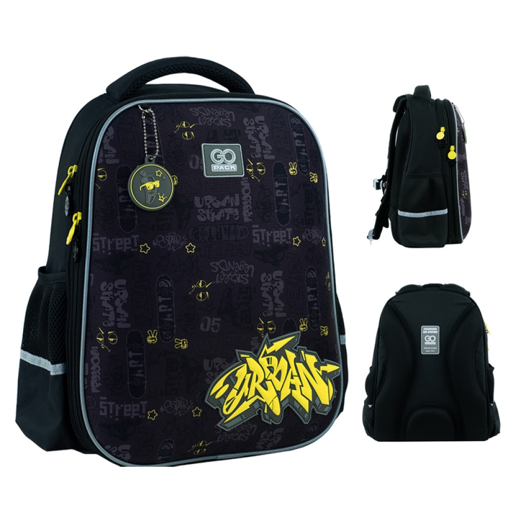 Рюкзак шкільний напівкаркасний GoPack Education (зростання від 130 до 145 см, ортопедичний) 165M-6 Urban