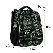 Рюкзак шкільний каркасний Kite Education (ортопедичний, зріст від 130 до 145 см) K24-531M-3 Air Force, фото 3