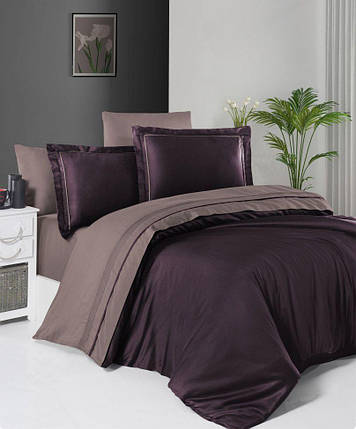 Постільна білизна First Choice сатин ДЕЛЮКС DARK євро, 2046_serenity_purple_lilac, фото 1