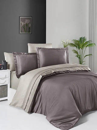 Постільна білизна First Choice сатин Делюкс євро, 2044_serenity_lilac_beige, фото 1