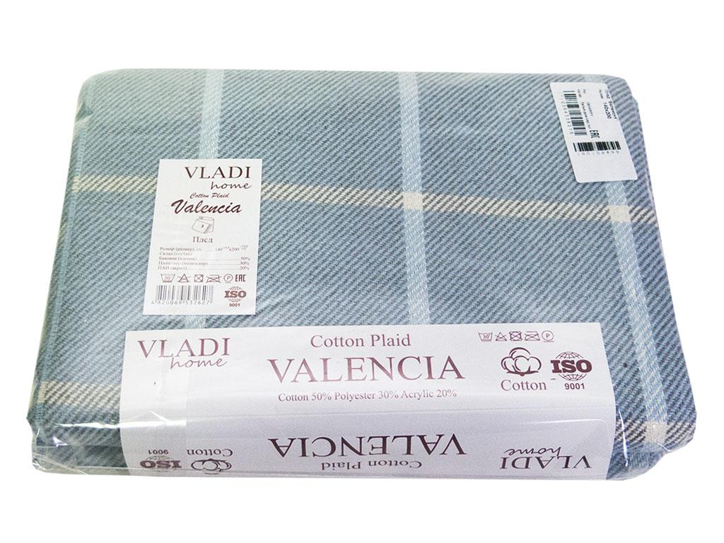 Плед Vladi Валенсія 140*220 з бахромою, 2488_06_harry_bel_dym_sergol