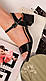 Босоніжки жіночі чорні на підборах Б1645, фото 2